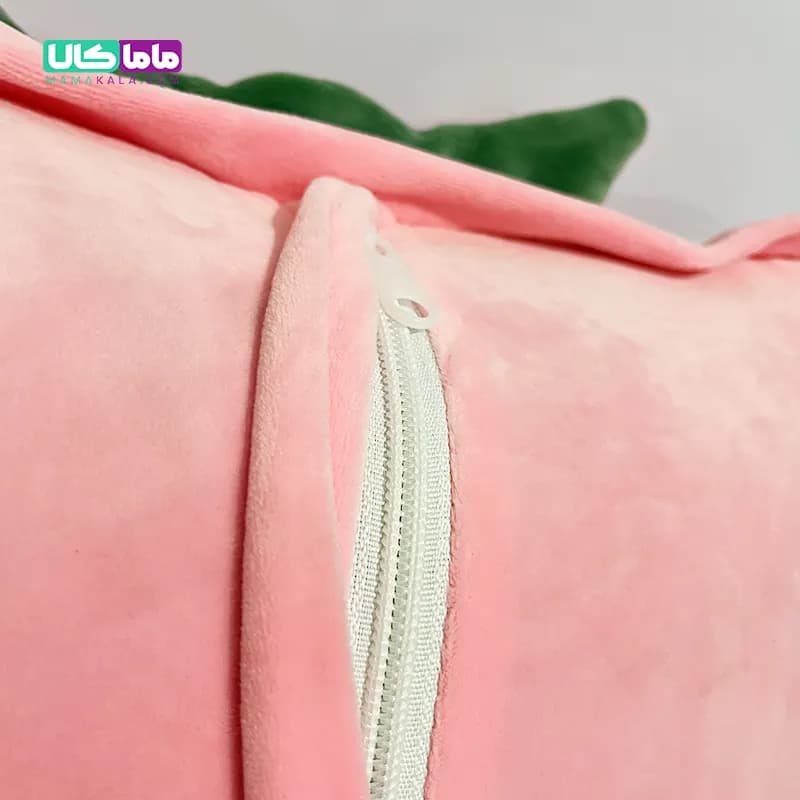 عروسک بالشت پتودار + گرمکن دست مدل توت فرنگی 45 سانتیمتر — تصویر ۷