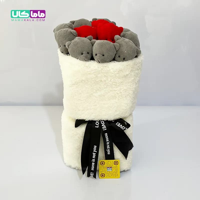 عروسک خرس تدی مدل دسته گل بوکت تدی 04