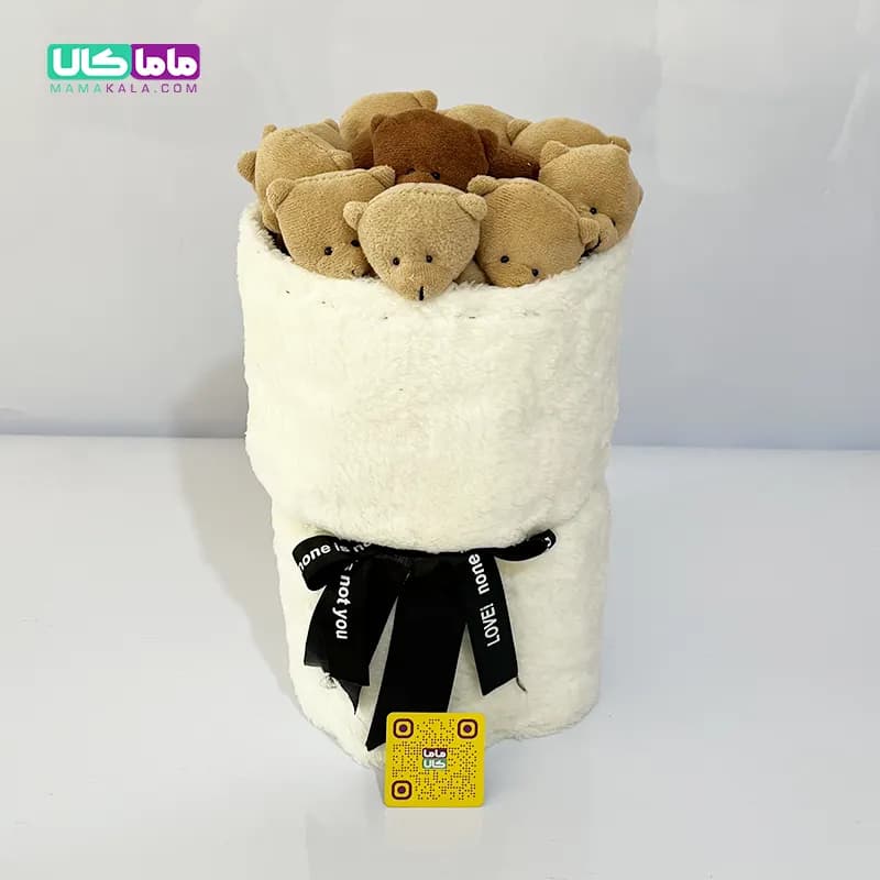 عروسک خرس تدی مدل دسته گل بوکت تدی 01