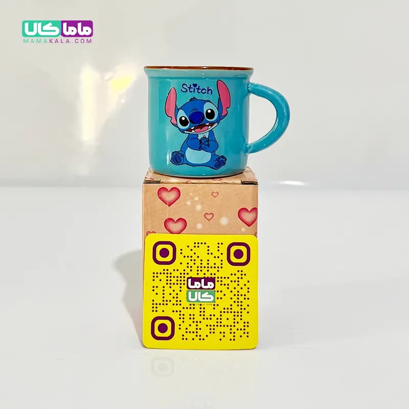 ماگ سرامیکی فانتزی کلکسیونی کوچک مدل استیج آبی