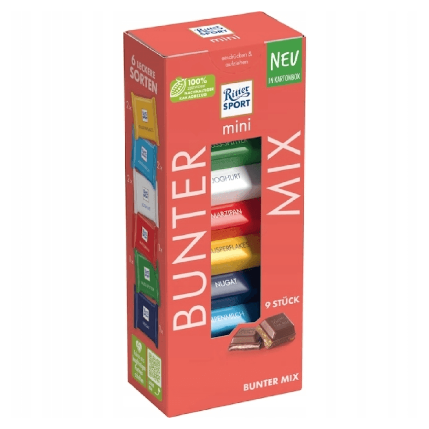 شکلات تخته‌ای ریتر اسپرت مینی Mix ۹ عددی