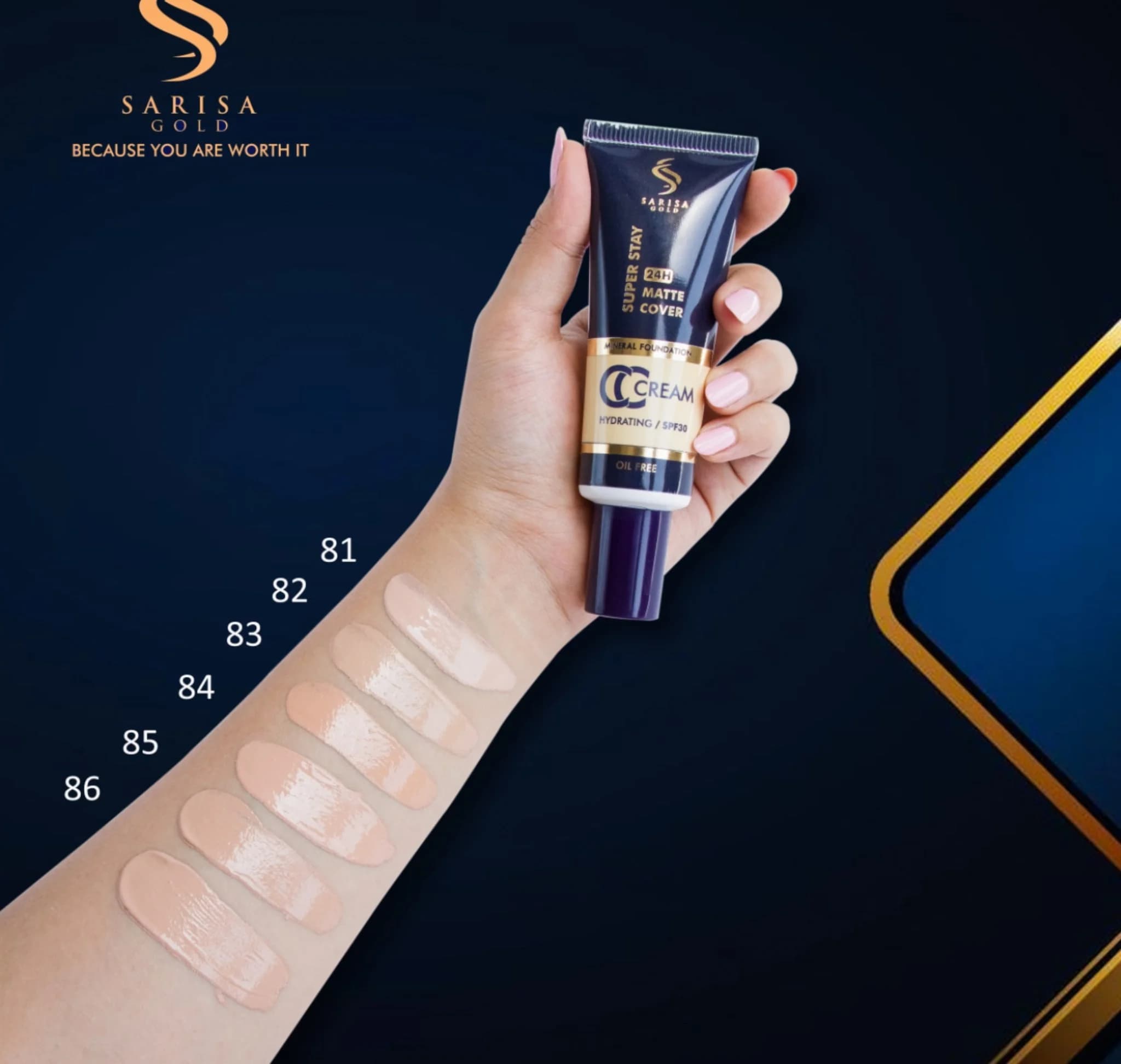 سی سی کرم تیوپی ساریسا گلد حجم 50 میل82 CC