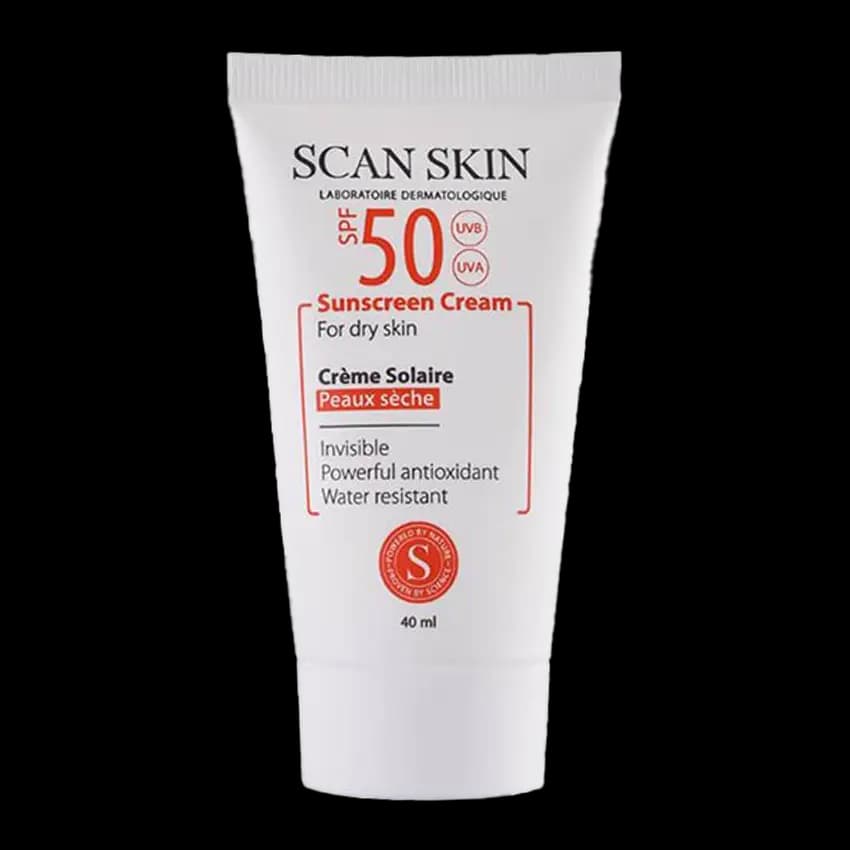 کرم ضد آفتاب بی رنگ پوست خشک اسکن اسکین SPF50+ — تصویر ۲