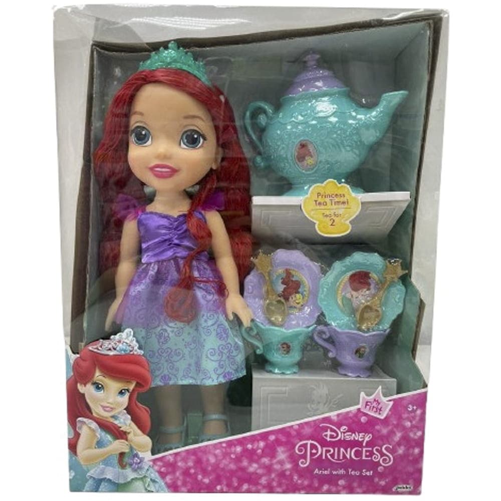 عروسک آریل پرنسس دیزنی و سرویس چایخوری کد: Jakks 09490 — تصویر ۴