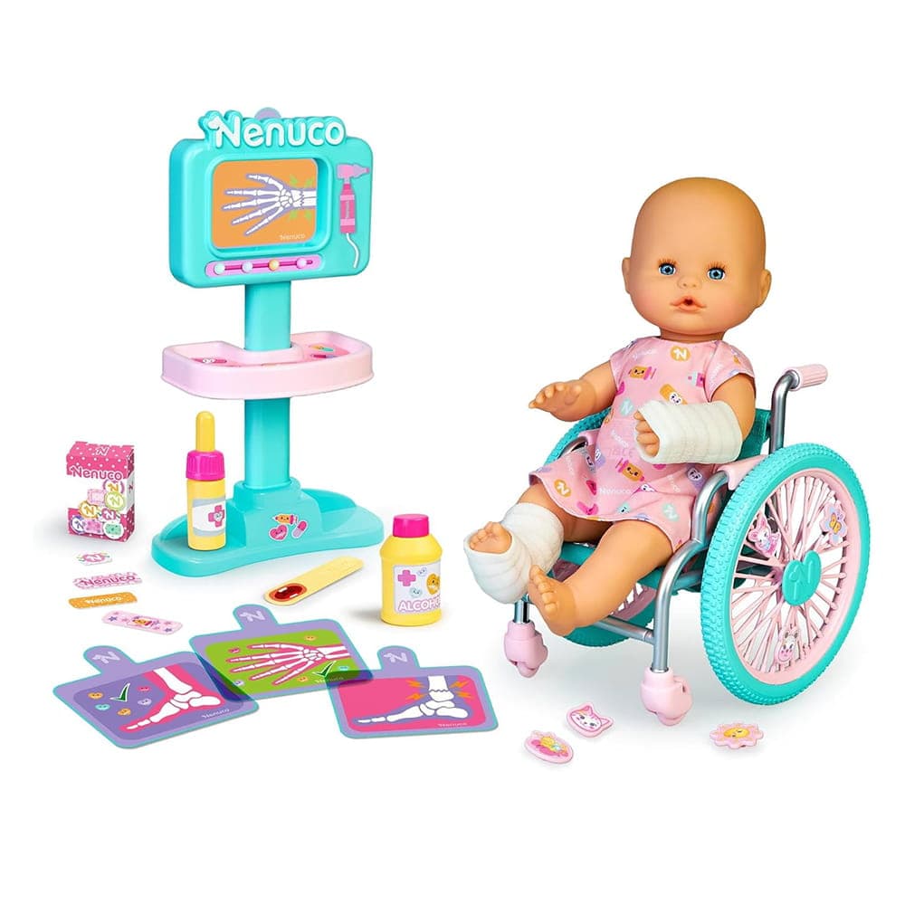 عروسک نوزادی با ویلچر برند ننکو کد:151777 NFN63000 — تصویر ۳