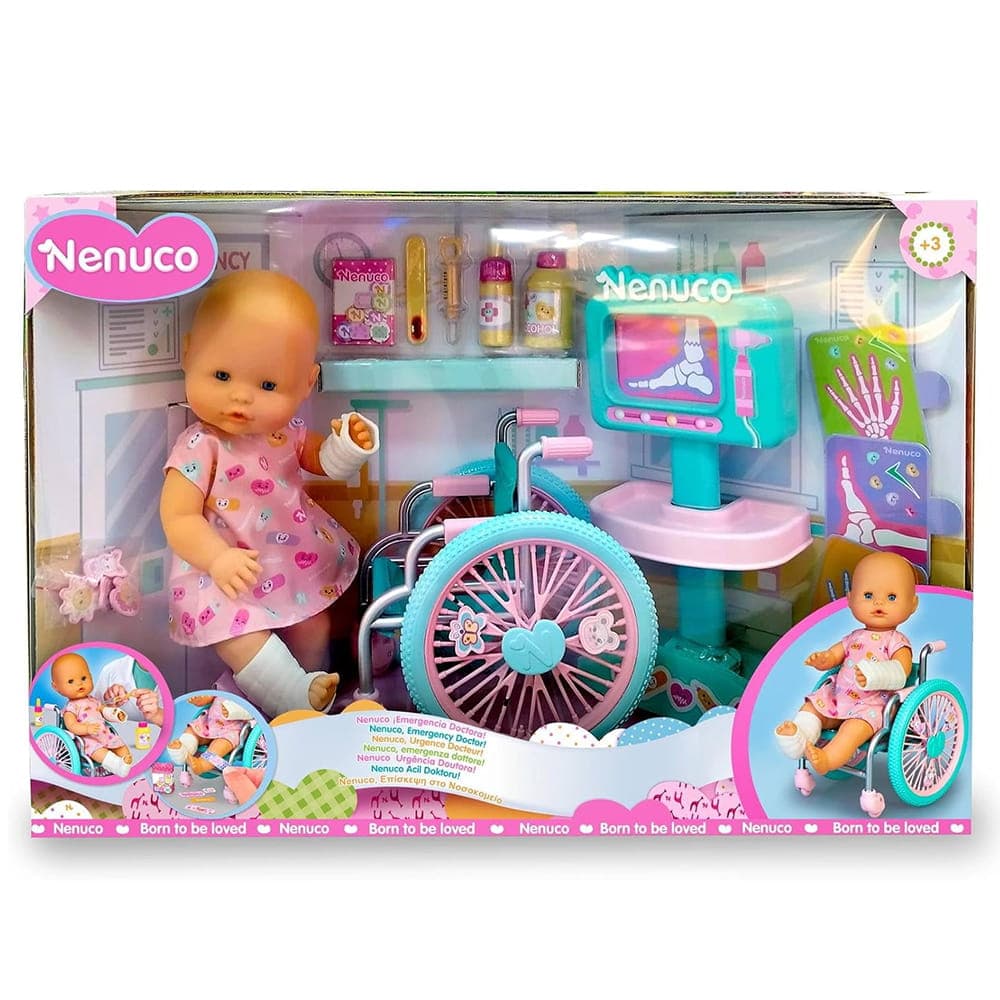 عروسک نوزادی با ویلچر برند ننکو کد:151777 NFN63000