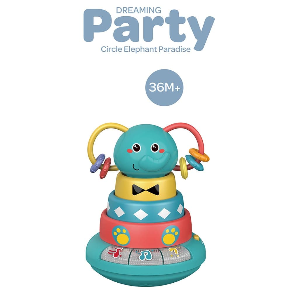 اسباب‌بازی فیل حلقه‌ای موزیکال کد: baoli toys 1305C — تصویر ۸