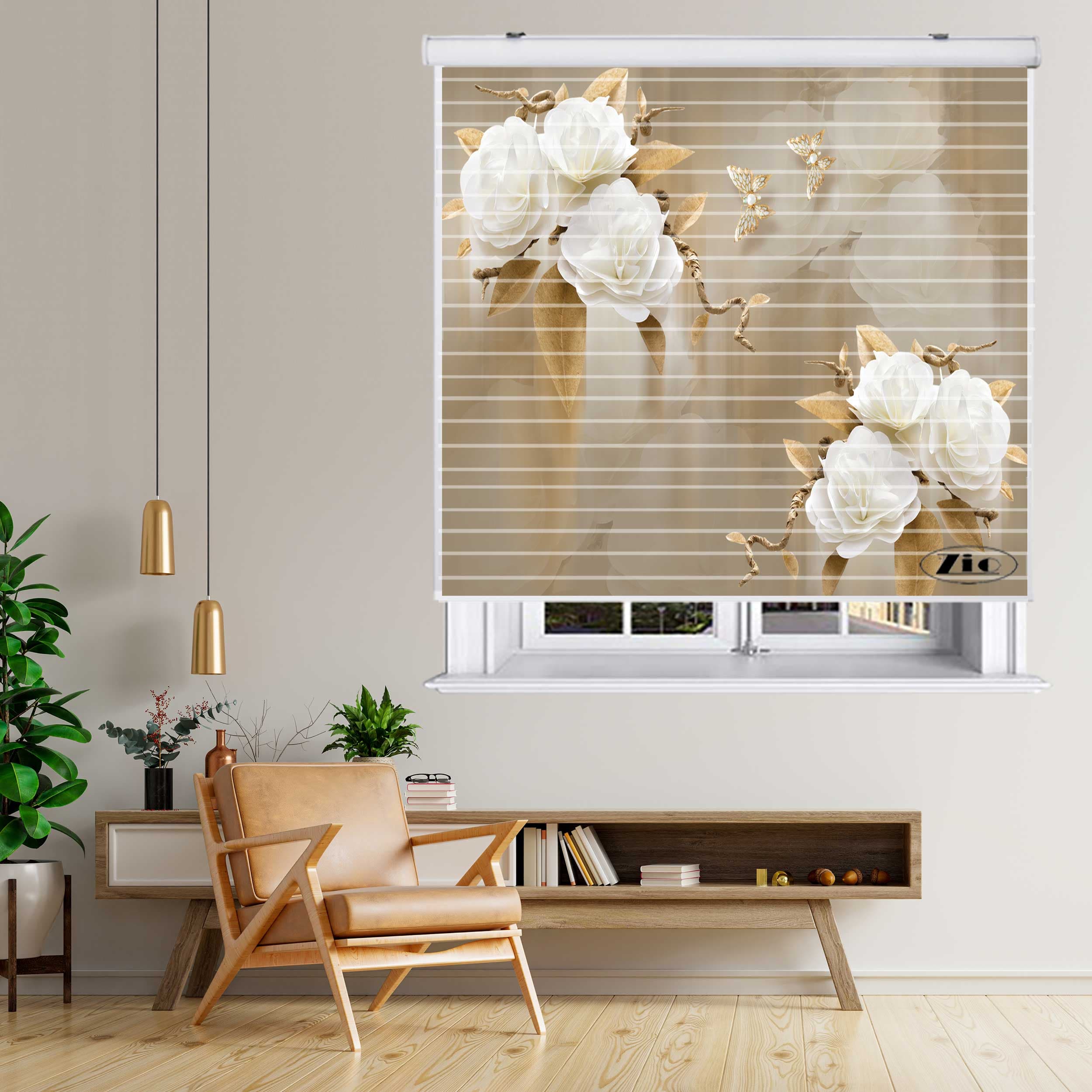 پرده زبرا زیو مدل سیلوئت3D1055