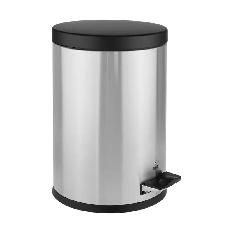 سطل زباله پدالی 14 لیتری سایلنت استیل مشکی بهازکالا کد 16176070 — تصویر ۲