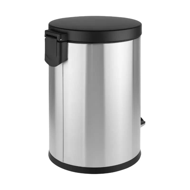 سطل زباله پدالی 14 لیتری سایلنت استیل مشکی بهازکالا کد 16176070 — تصویر ۴