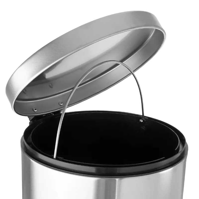 سطل زباله پدالی 14 لیتری سایلنت استیل بهازکالا کد 16176063 — تصویر ۶