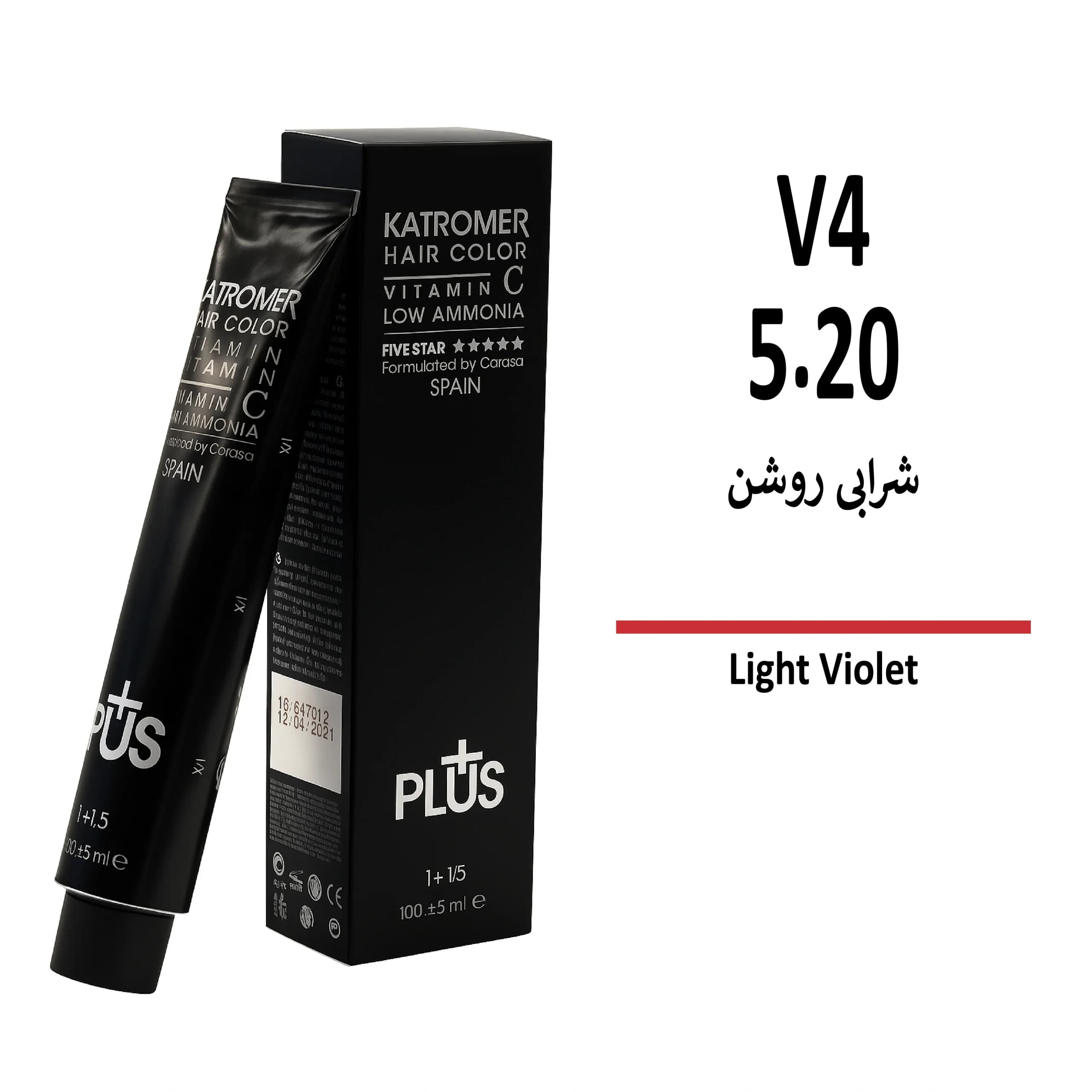 رنگ مو کاترومر شرابی روشن V4 5/20