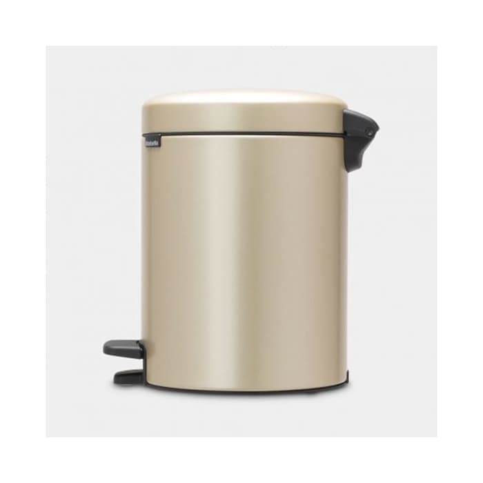 سطل زباله 5 لیتر طلایی مات برابانتیا | Brabantia NEWICON PEDAL BIN — تصویر ۳