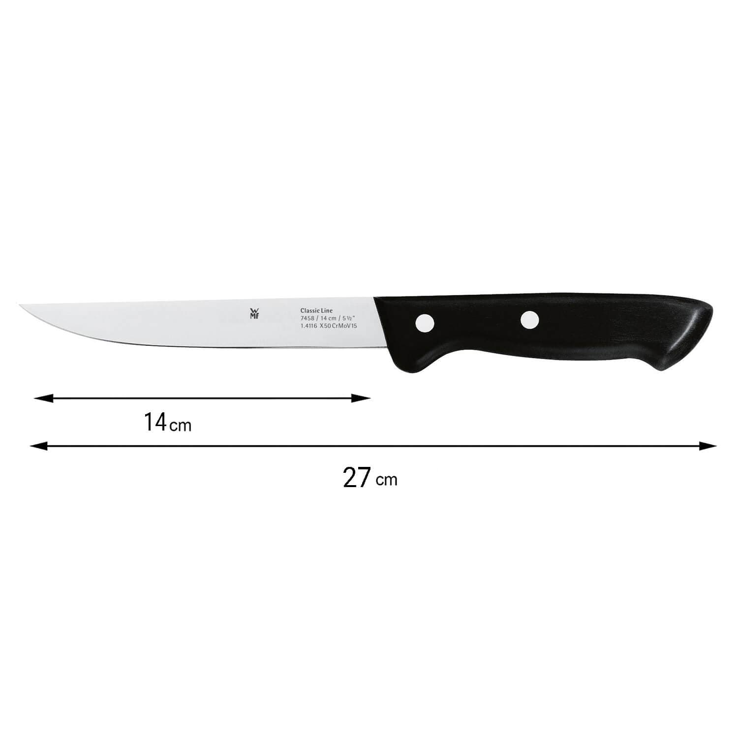 کارد آشپزخانه وی ام اف | WMF CLASSIC LINE Utility knife 14cm — تصویر ۵