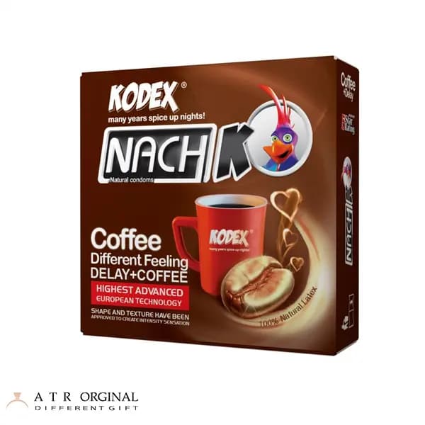 کاندوم تاخیری کدکس مدل Coffee بسته 3 عددی — تصویر ۲