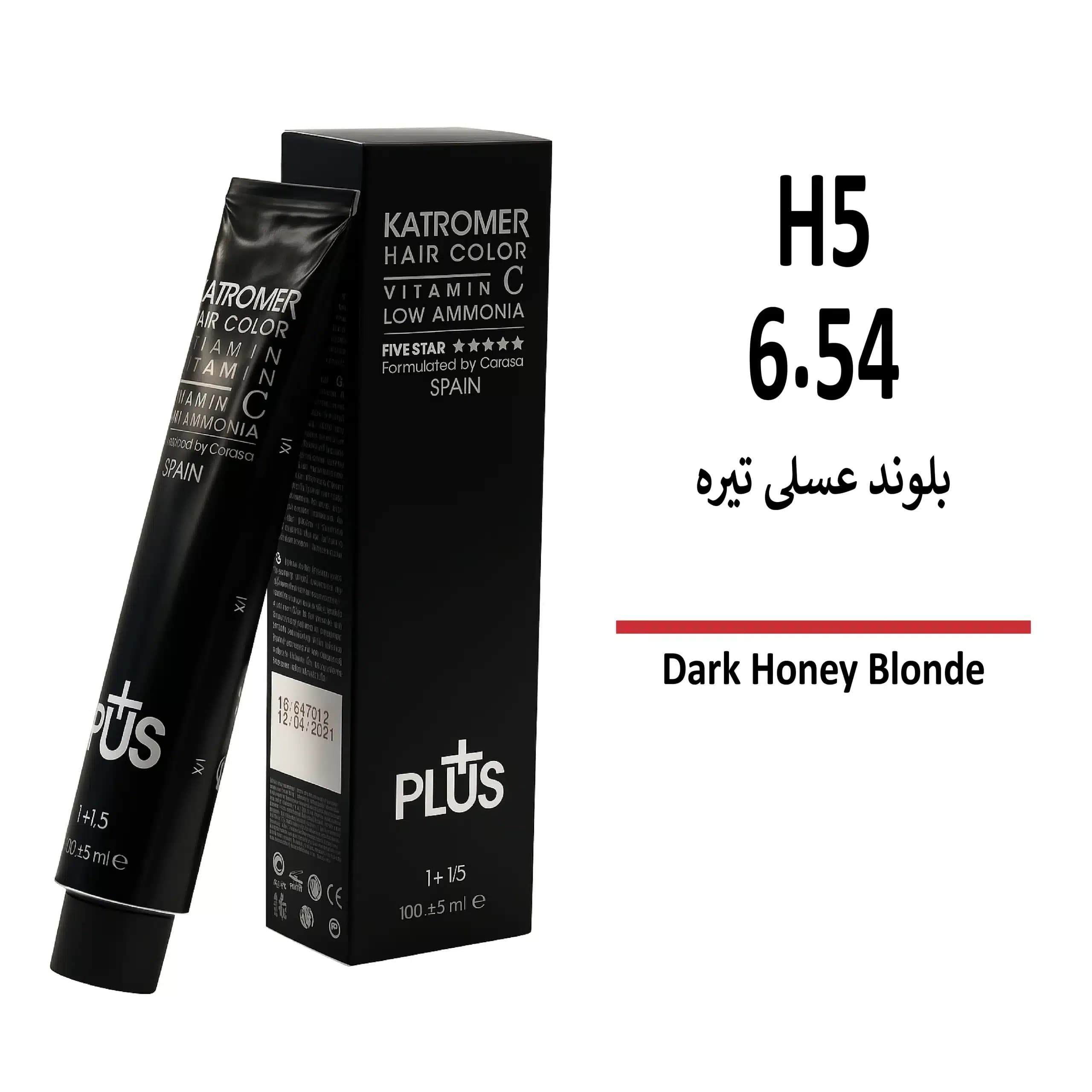 رنگ مو کاترومر بلوند عسلی تیره H5 6/54