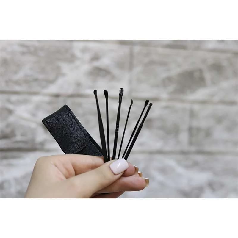 مجموعه 6 عددی ابزار تمیز کننده گوش کد N214 — تصویر ۶