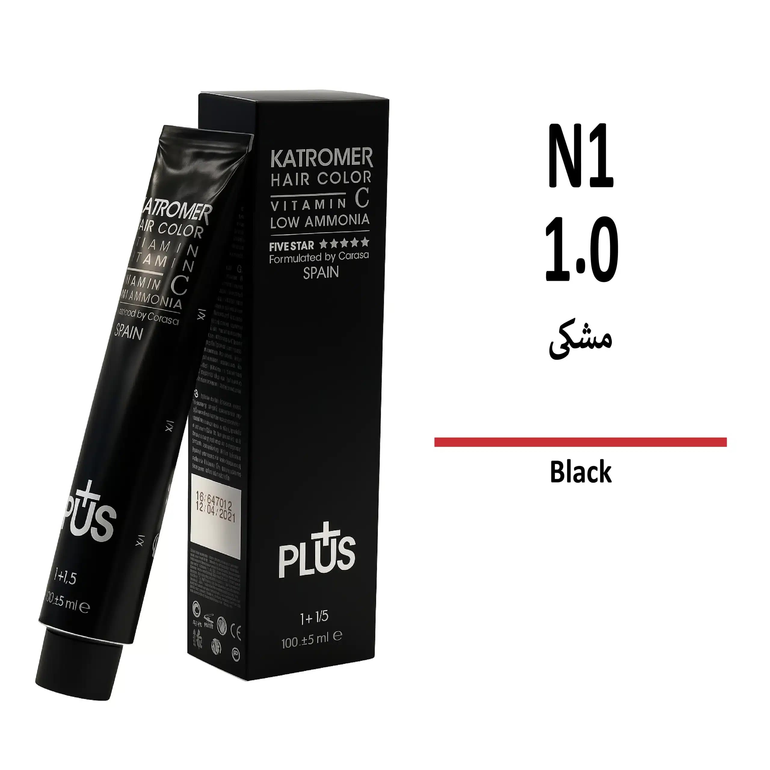 رنگ مو کاترومر مشکی N1 1/0