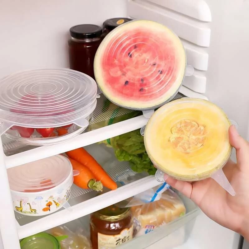 درپوش سیلیکونی محافظ غذا السا بسته 6 عددی کد N243 — تصویر ۶