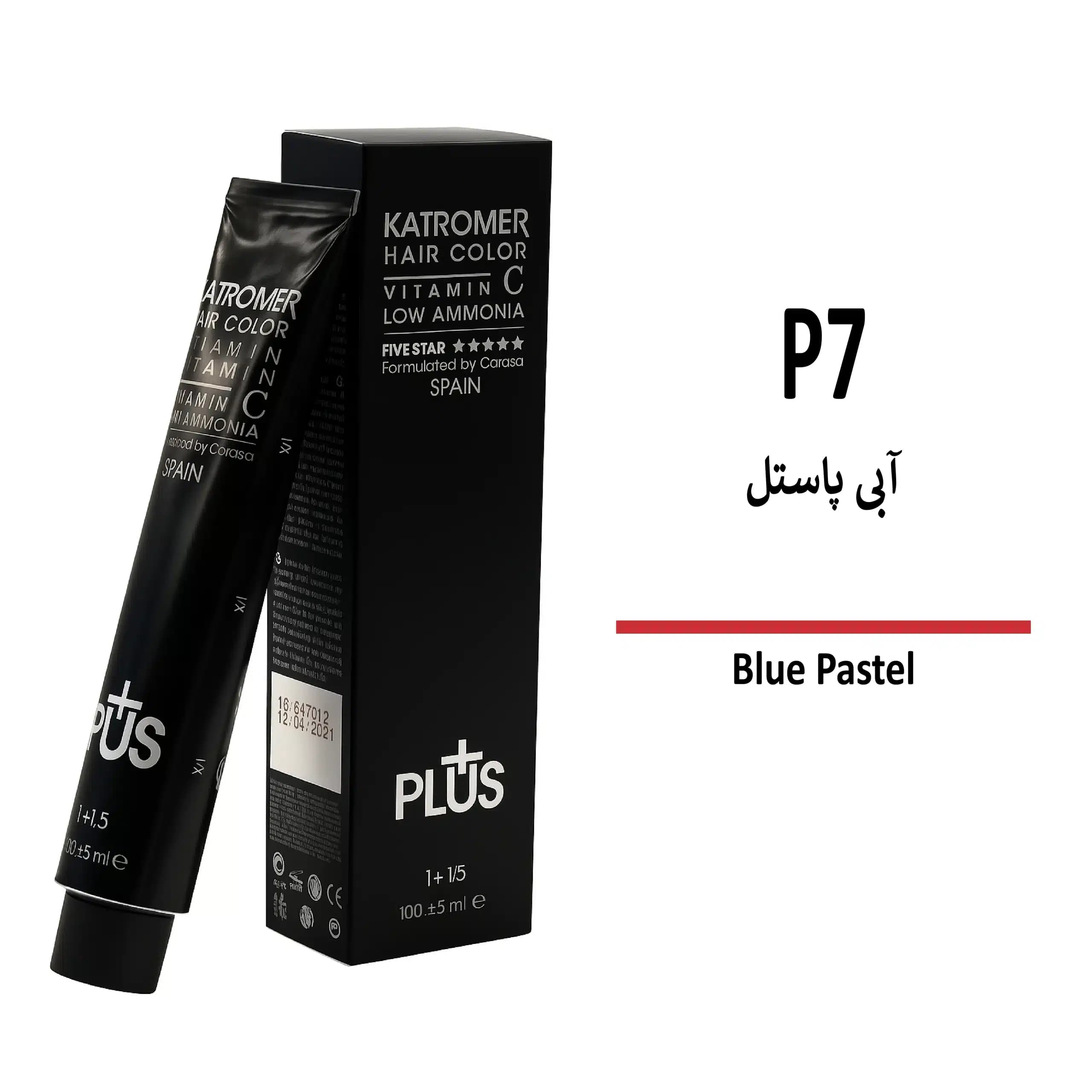 رنگ مو کاترومر آبی پاستیل P7