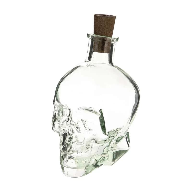 بطری شیشه ای طرح جمجمه کد N128