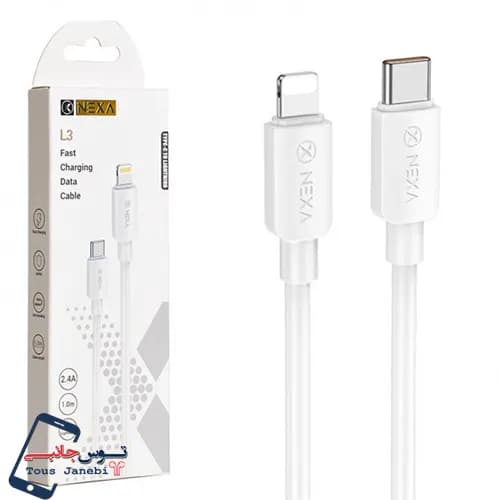 کابل شارژ تایپ سی به آیفون nexa مدلL3 — تصویر ۲