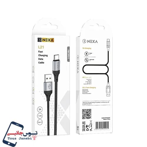 کابل شارژ یو اس بی به تایپ سی nexa مدل L21 — تصویر ۴