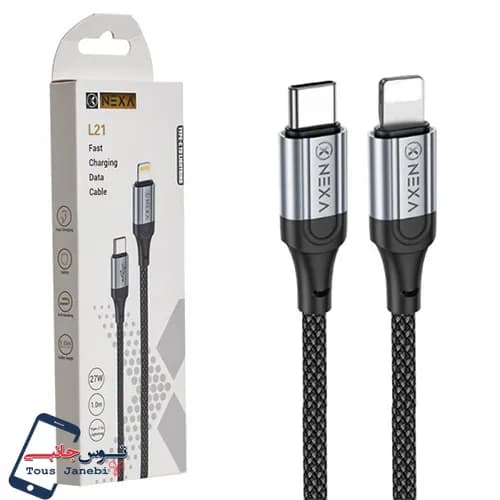 کابل شارژ تایپ سی به آیفون nexa مدلL21 — تصویر ۲