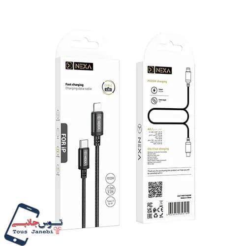 کابل شارژ تایپ سی به آیفون nexa مدلL20 — تصویر ۲