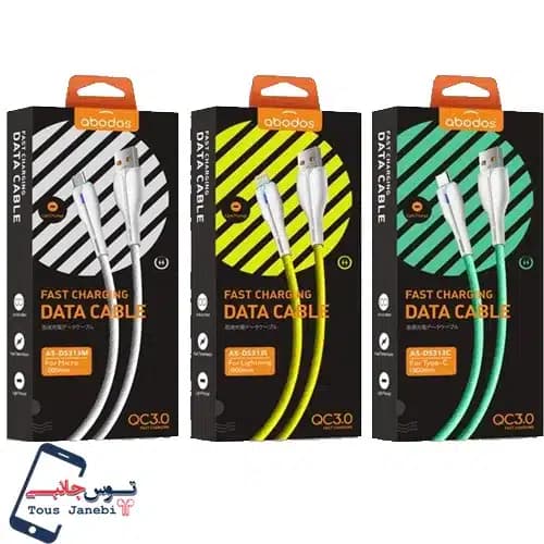 کابل یو اس بی به آیفون Abodos مدلAS-DS313 — تصویر ۲