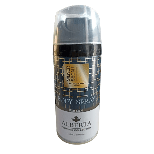 اسپری خوشبوکننده بدن مردانه آلبرتا مدل Silver Scent
