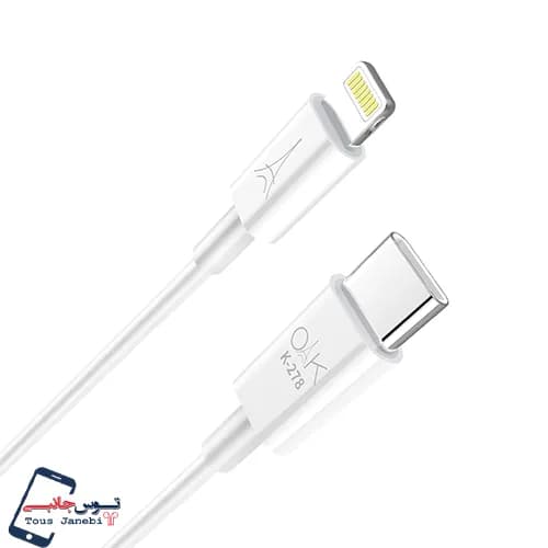 کابل تایپ سی به آیفون OAK مدل K278 — تصویر ۲