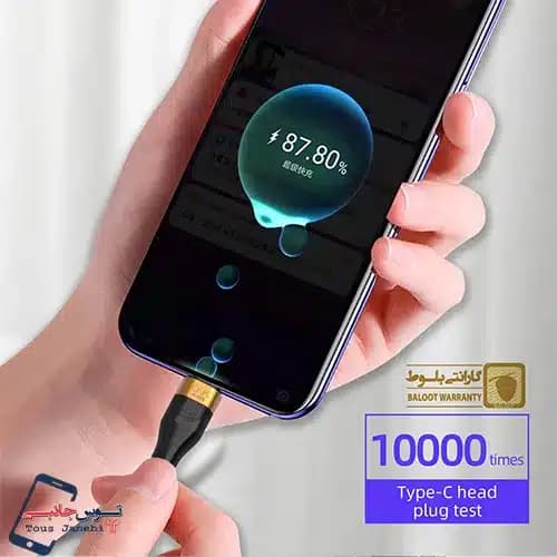 کابل شارژ تایپ سی به تایپ سی OAK مدل K100 — تصویر ۵