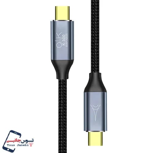 کابل شارژ تایپ سی به تایپ سی OAK مدل K300 — تصویر ۲
