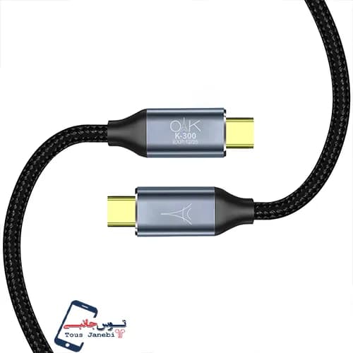 کابل شارژ تایپ سی به تایپ سی OAK مدل K300