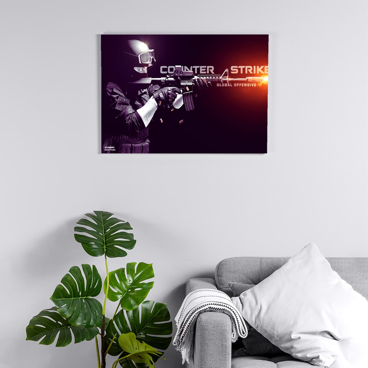 پوستر هومرو مدل فلزی طرح بازی کانتر استرایک کد PS271 — تصویر ۲