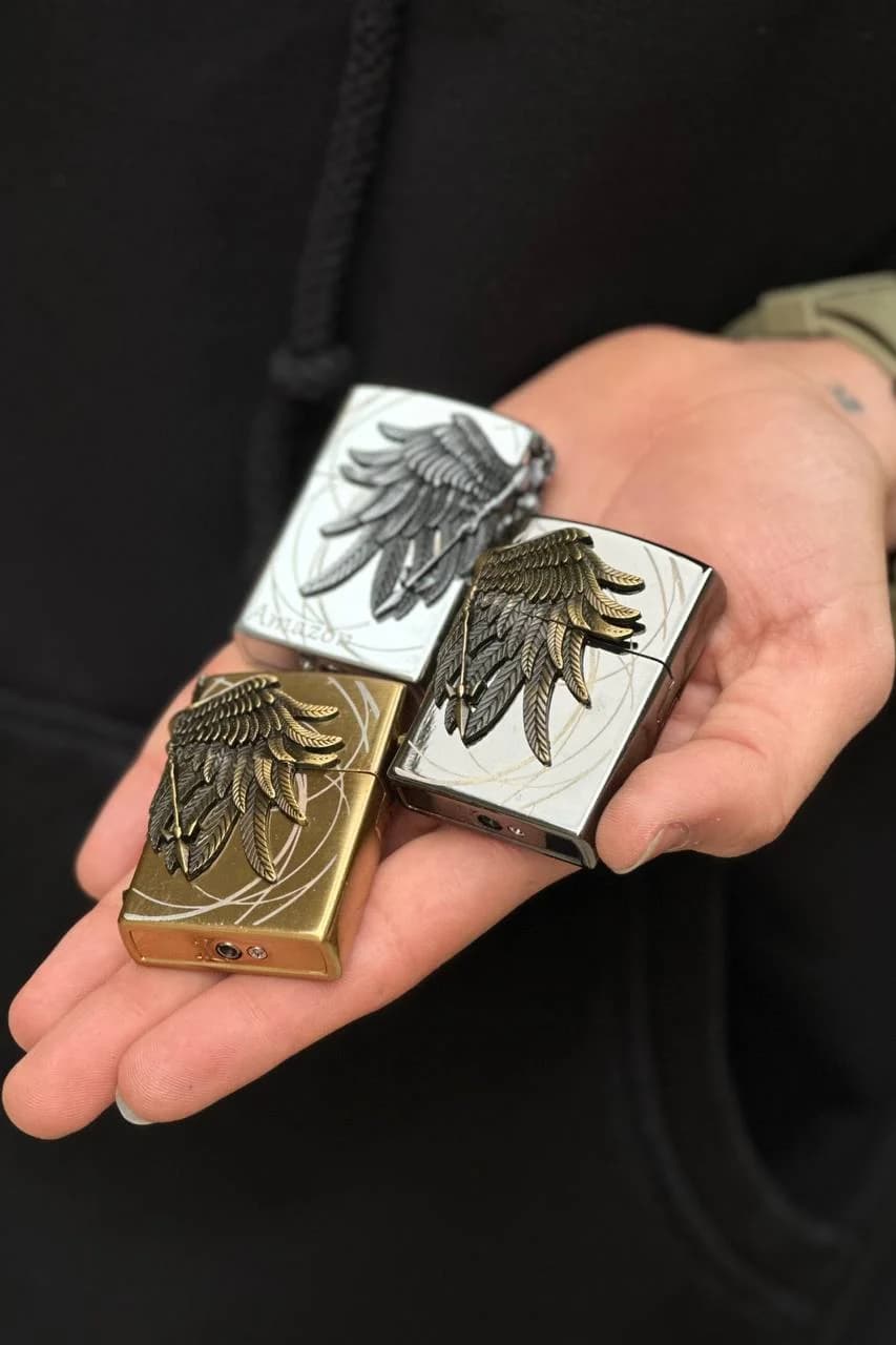 فندک طرح زیپو فرشته سه بعدی — تصویر ۵