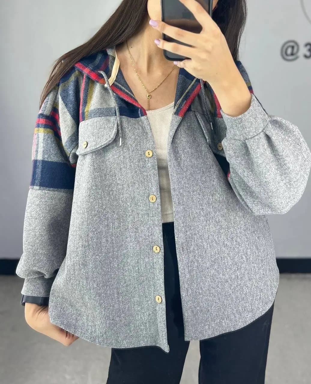 شکت کلاهدار فوتر ترکیبی با چهارخونه کد ۱۶۷۰ — تصویر ۶