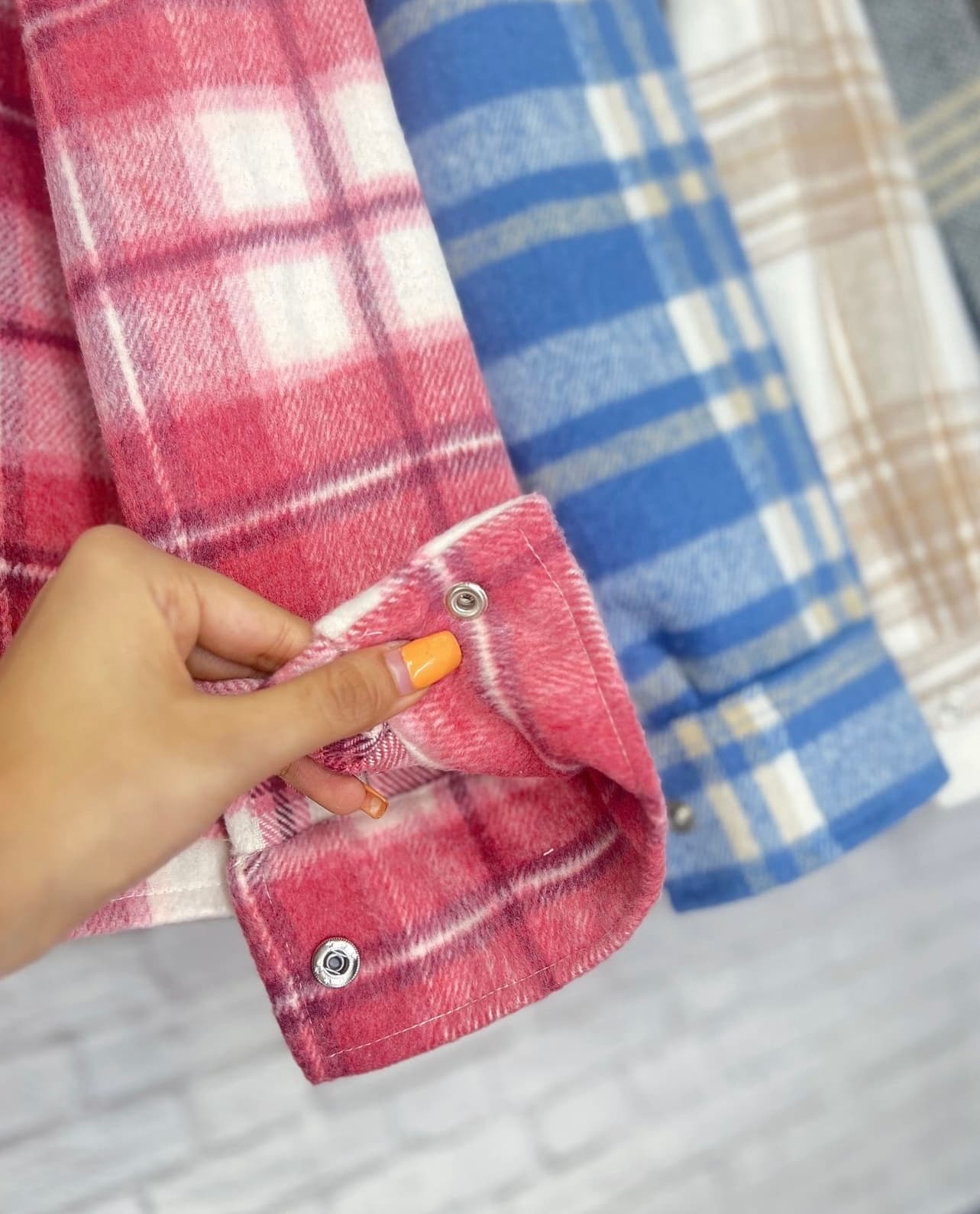 شکت کوتاه چهارخونه مدل فریال کد ۱۶۵۲ — تصویر ۶