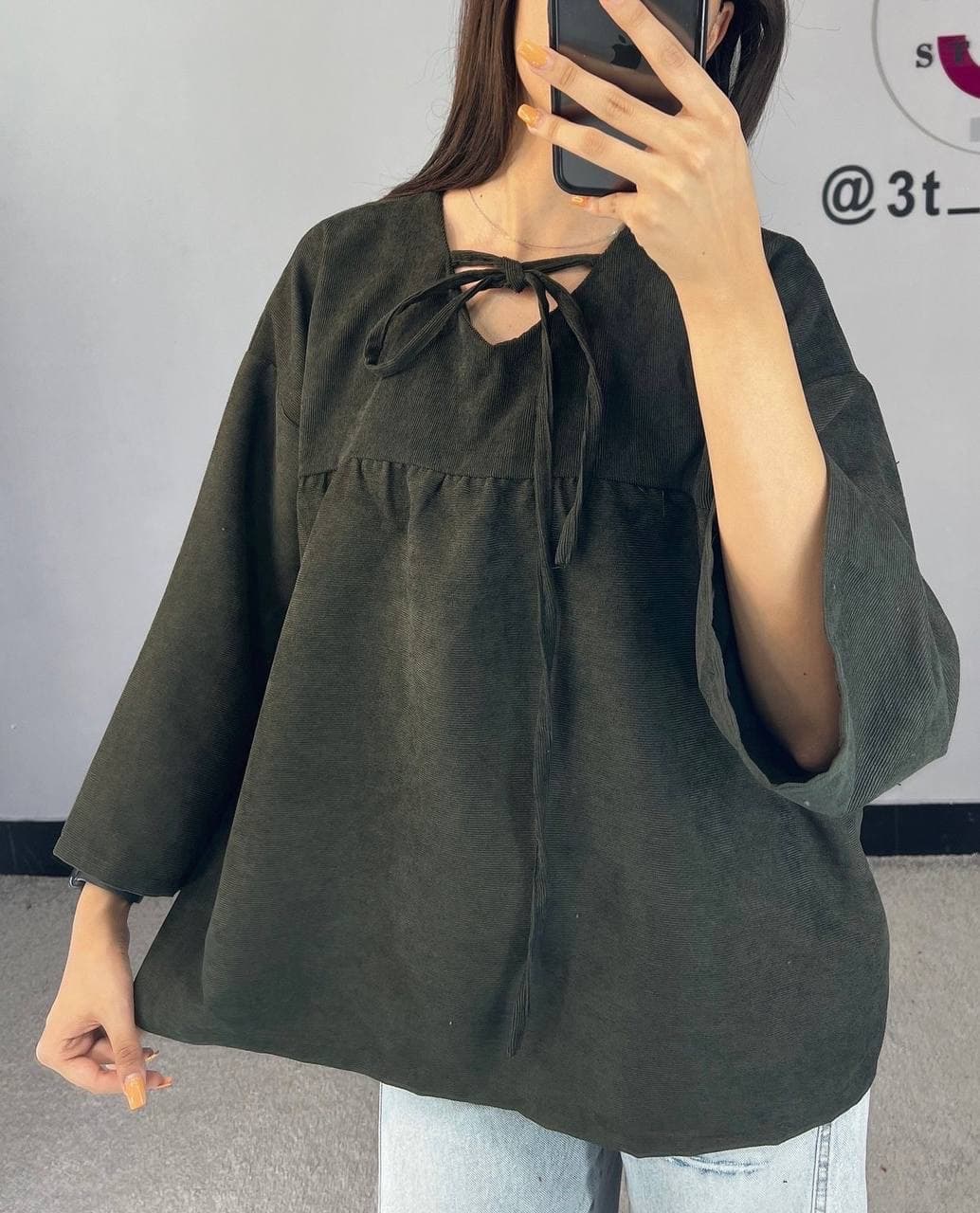 مانتو عروسکی پاییزه کبریتی کد ۱۶۴۲ — تصویر ۳
