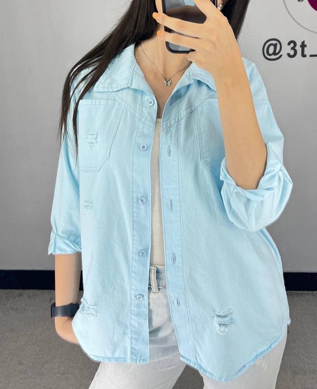 مانتو کتان زاپدار مدل مهتاب کد ۱۶۳۷ — تصویر ۳