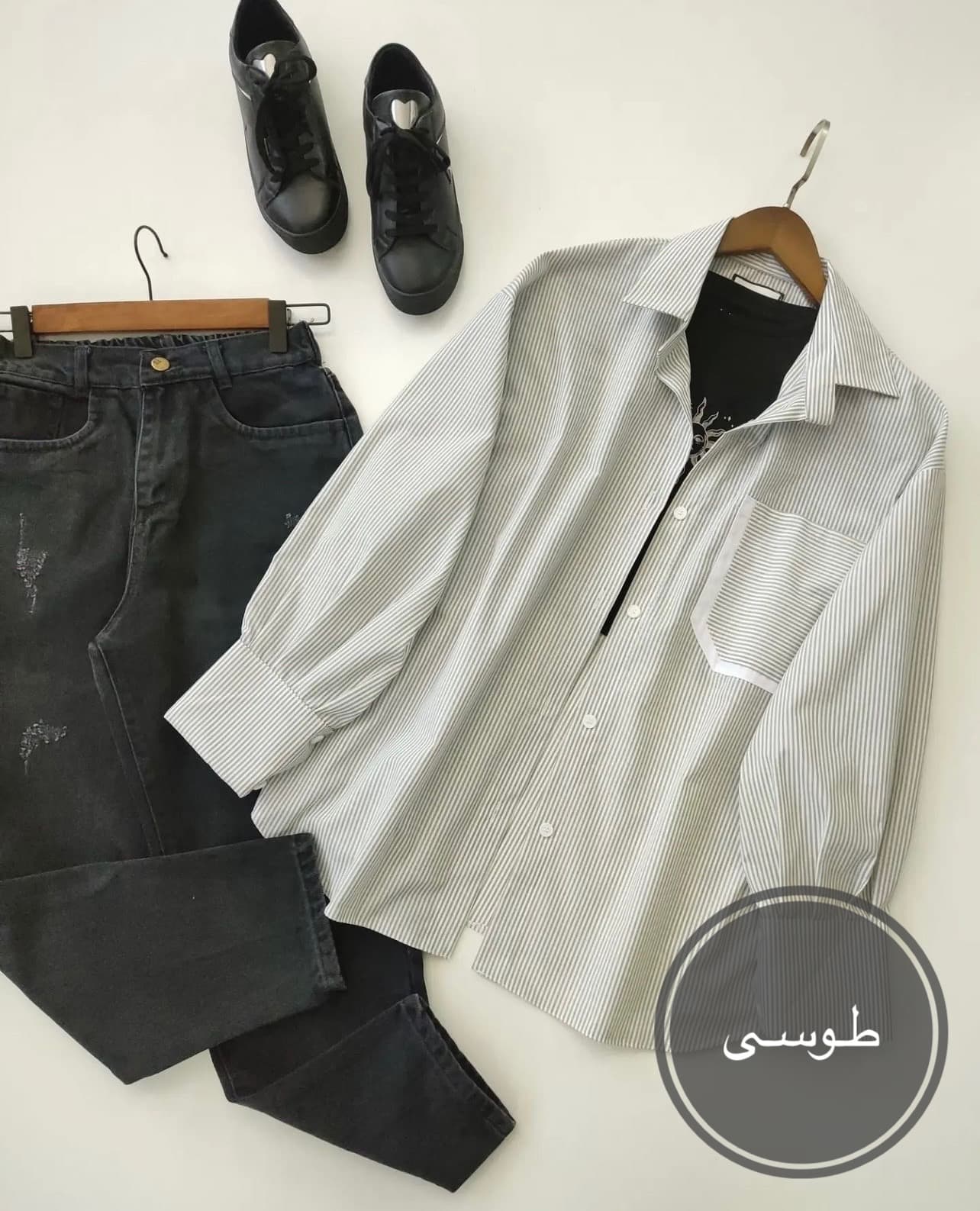 مانتو لنین عروسکی راه راه کد ۱۵۸۶ — تصویر ۵
