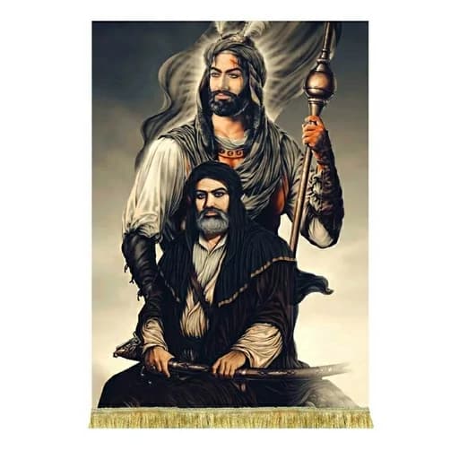 کتیبه مخمل حضرت علی و حضرت عباس(ع)