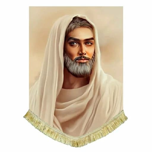 کتیبه مخمل تمثال امام حسین (ع).
