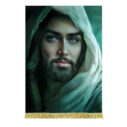 کتیبه مخمل شمایل امام حسین (ع)