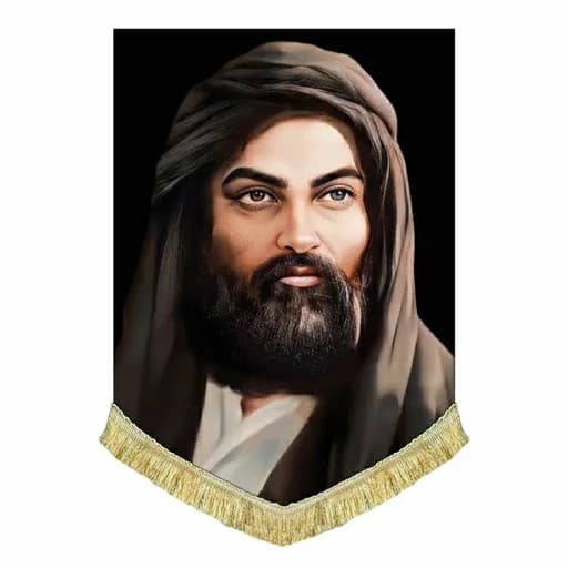 کتیبه مخمل تمثال امیرالمومنین(ع).