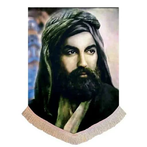 کتیبه مخمل تمثال امیرالمومنین(ع) .