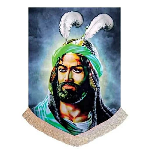 کتیبه مخمل تمثال حضرت ابوالفضل عباس(ع)