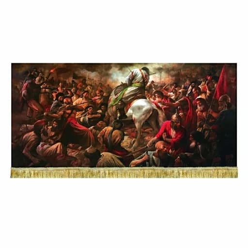 کتیبه مخمل نقاشی مقتل امام حسین(ع)