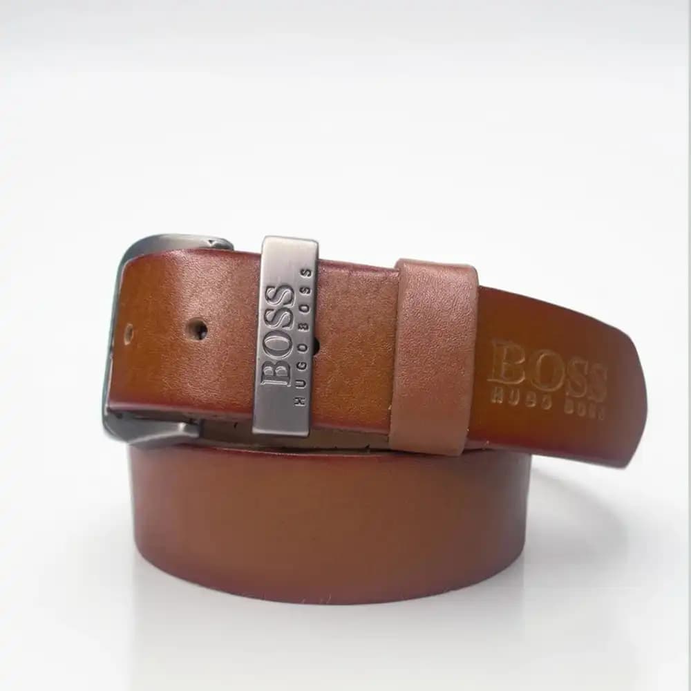 کمربند چرمی تک‌لایه مدل Boss